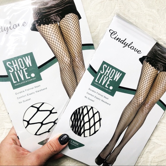 Accessories - 2 Pair Fishnet Stockings - brand new in packaging